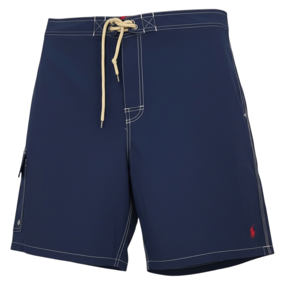 Polo Ralph Lauren Kailua Swim Trunks Navy Blue Board Shorts Size XXL Bermuda